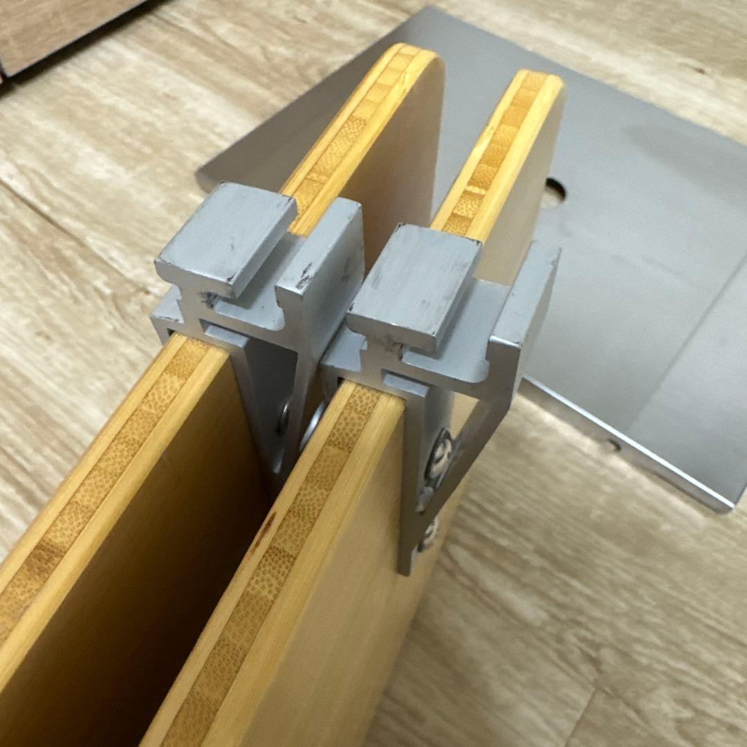 スノーピーク スライドトップハーフ竹 2枚 ステンレストレー 1枚