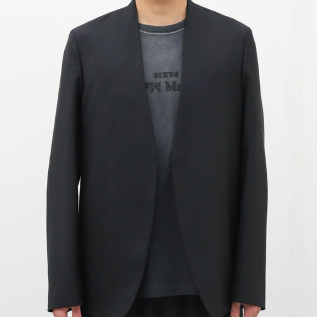 コムデギャルソンオム AD2023 製品洗い ワンタックチノパンツ ネイビー S