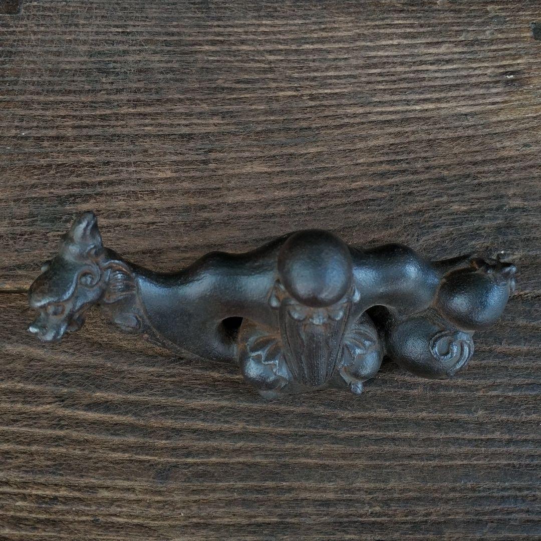 鉄器 竜頭 寿星 筆立て 書道具 文房具 工芸品 美術品 置物 - メルカリ