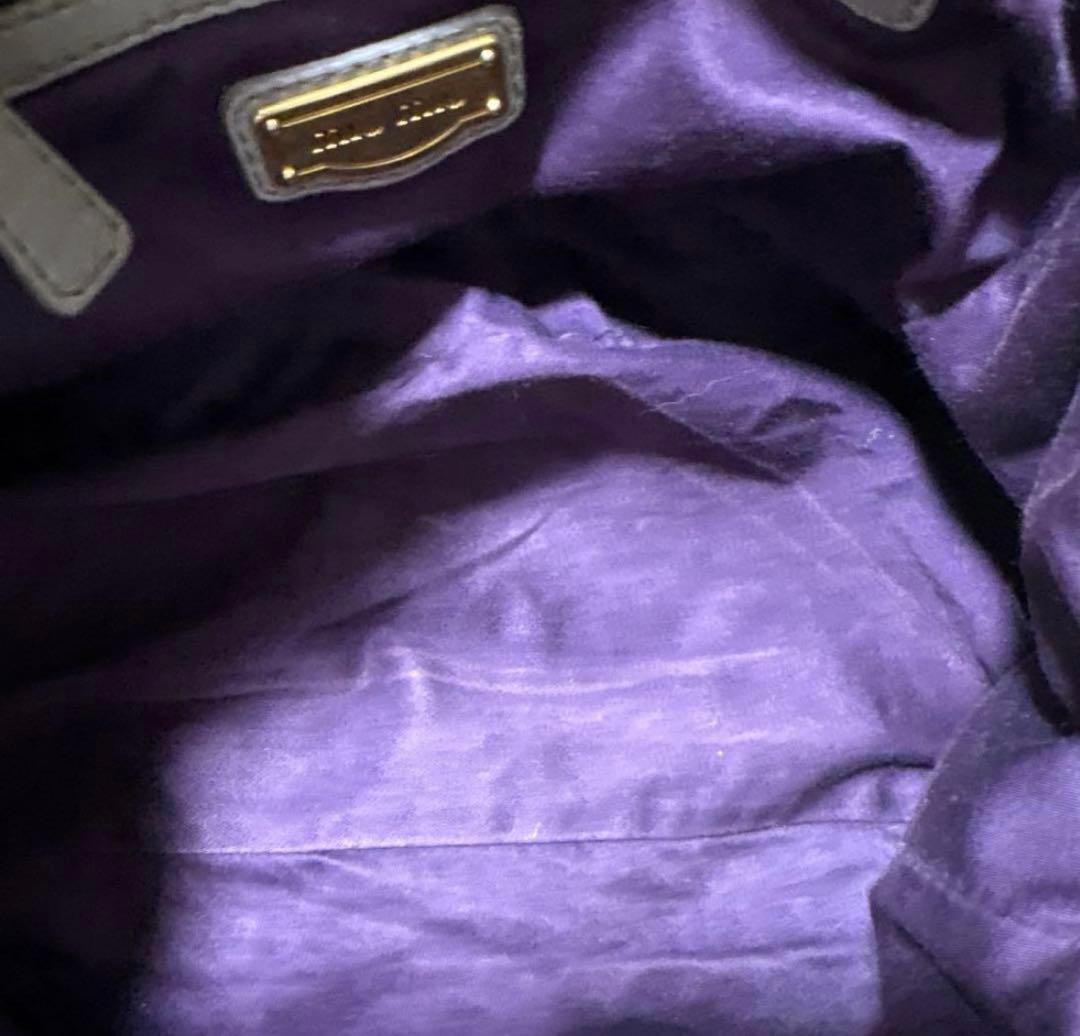 バッグ miu miu vitello lux 2way hand bag 2WAY