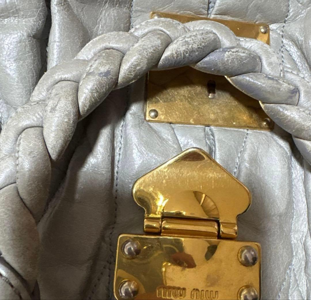 バッグ miu miu vitello lux 2way hand bag 2WAY