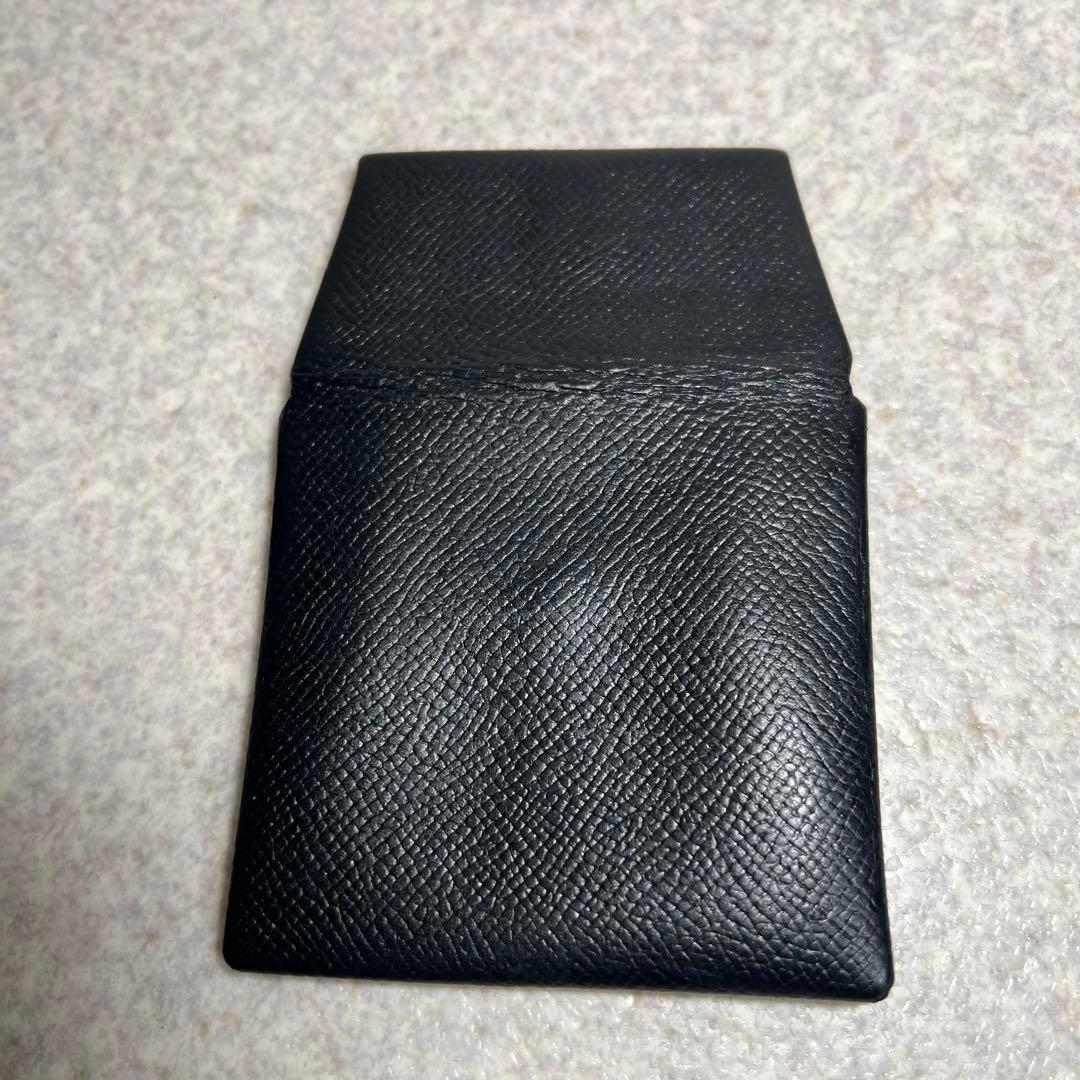 HERMES バスティアブラック レザー ケース