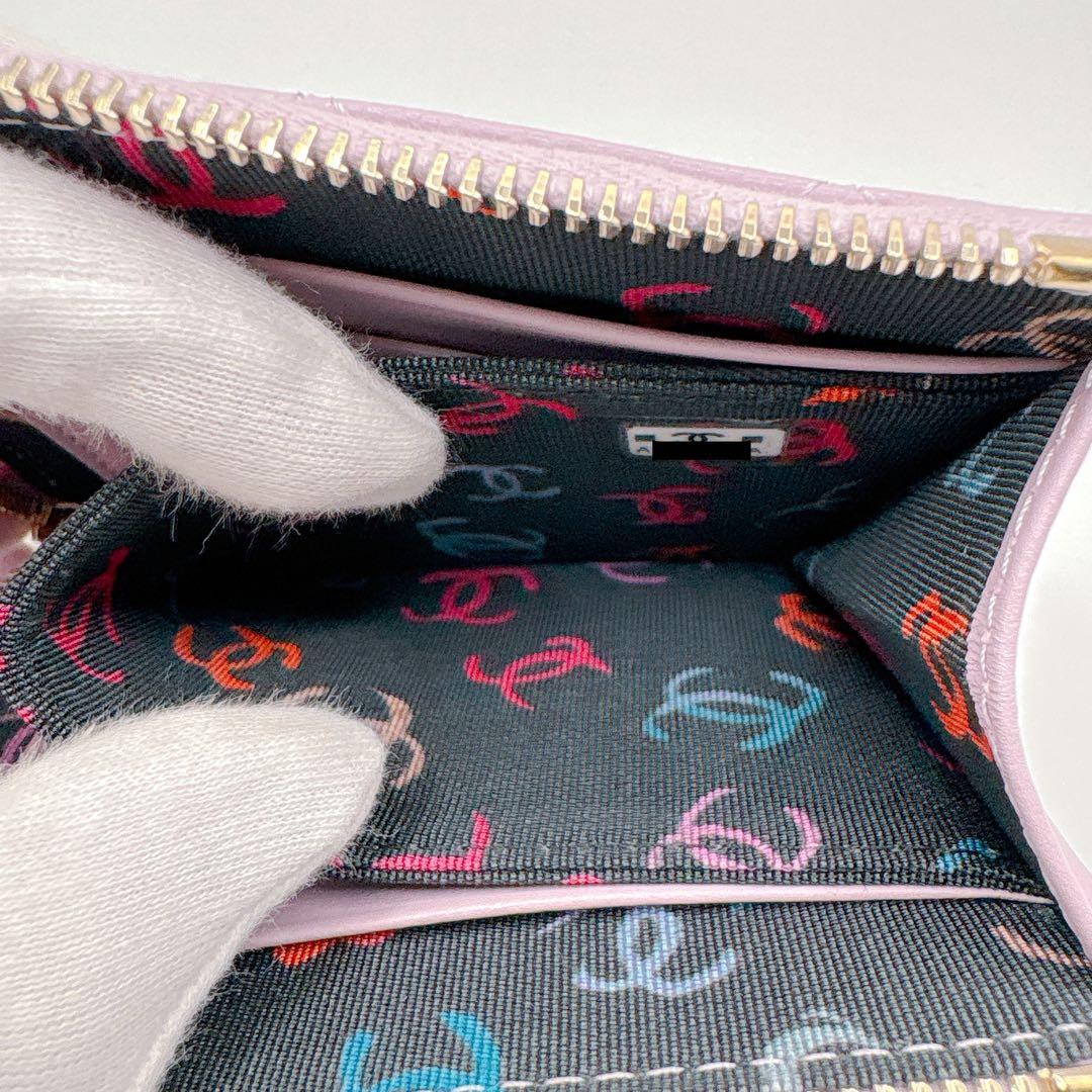 未使用 CHANEL シャネル 財布 スモールジップウォレット ケース