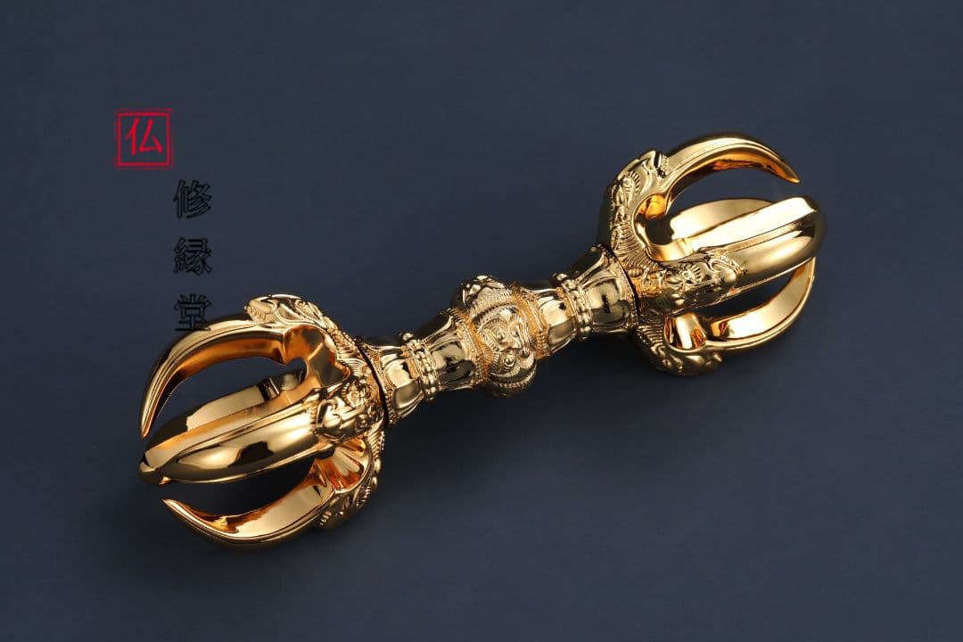 修縁堂】真言宗 法器 密教法具 蓮華五股金剛鈴3点セット - メルカリ