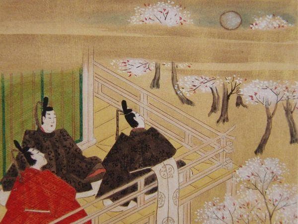 【伊勢物語、第二十九段、春宮女御の御方の花の賀】、希少画集画より