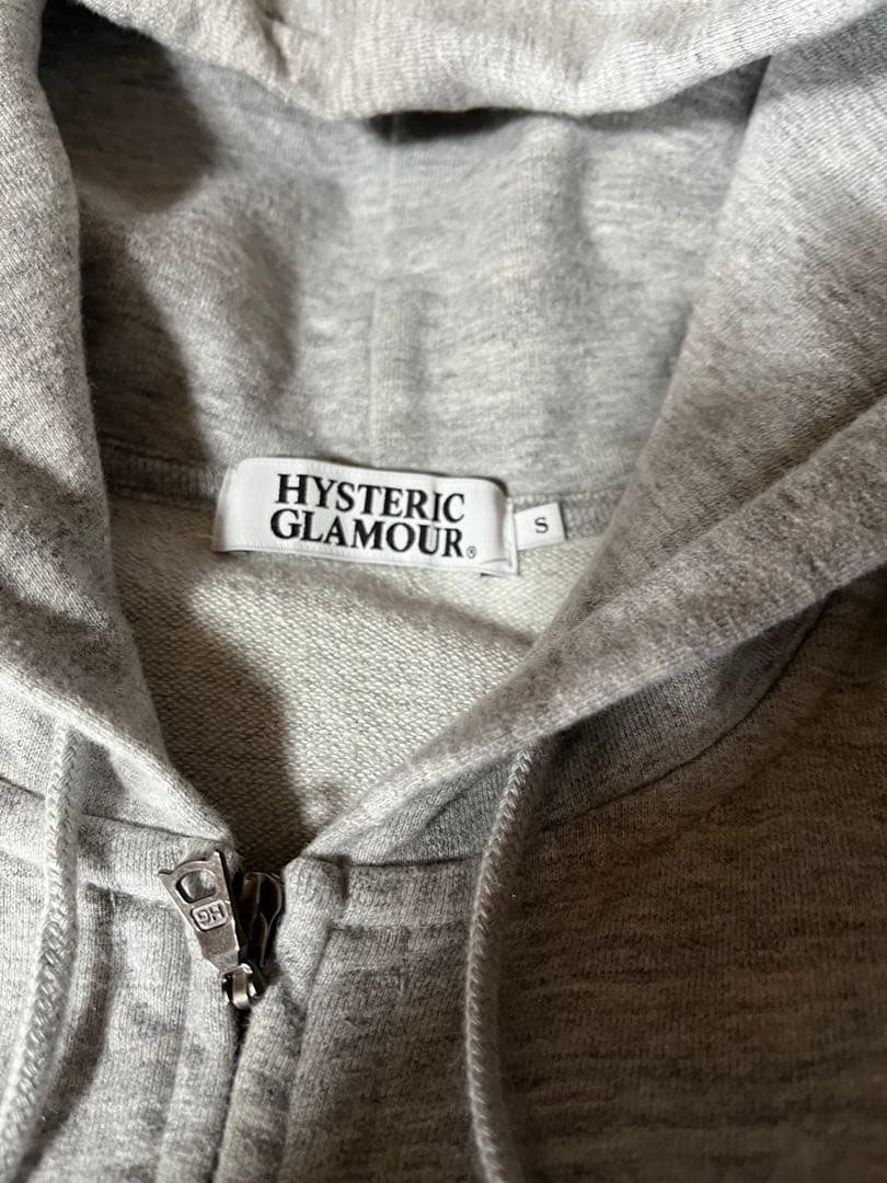 ヒステリックグラマー　ジップ パーカー グレー　ガール