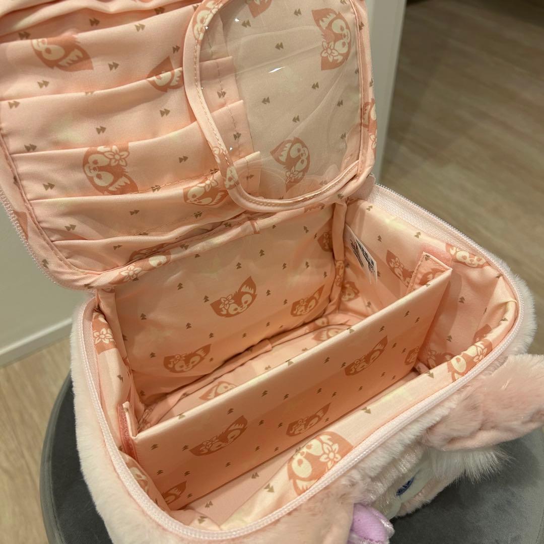 上海ディズニー限定 リーナベル バニティ メイクポーチ ふわふわ素材