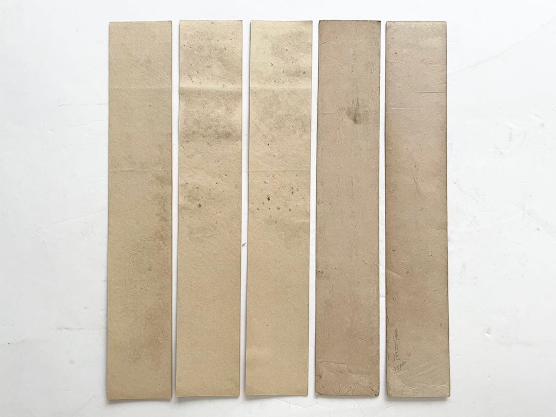 歌人 大田垣蓮月 肉筆 直筆 書 和歌 短冊 5枚 五句 蓮月尼 表具