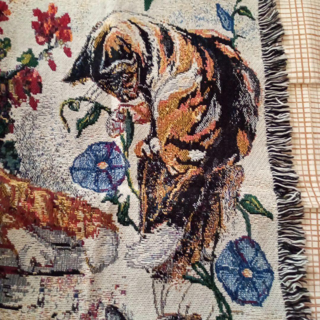 新品♥海外からやってきた物♥猫のタペストリー　ブランケット　ベッドカバー