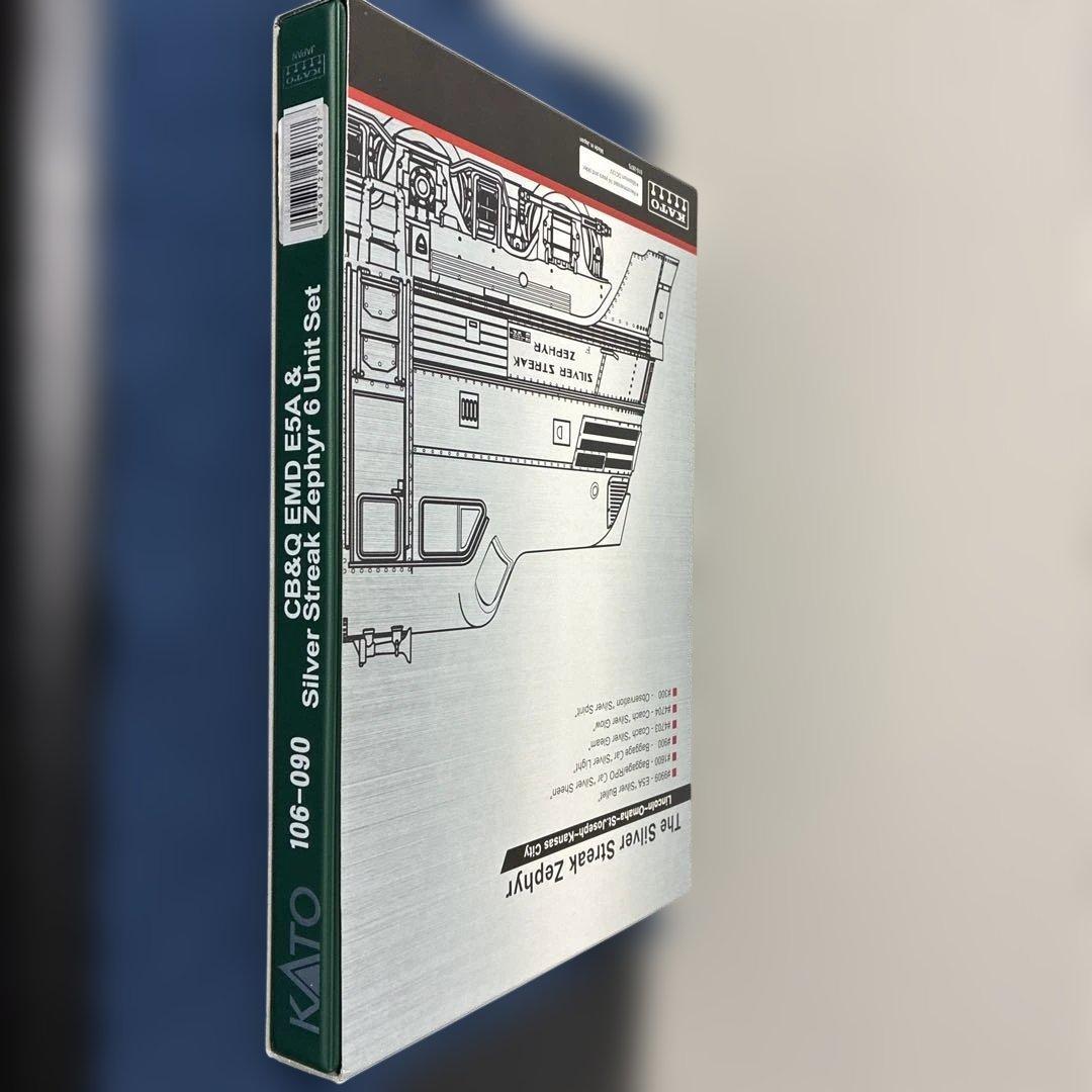 KATO CB&Q EMD E5A シルバーストリークゼファー 6ユニットセット
