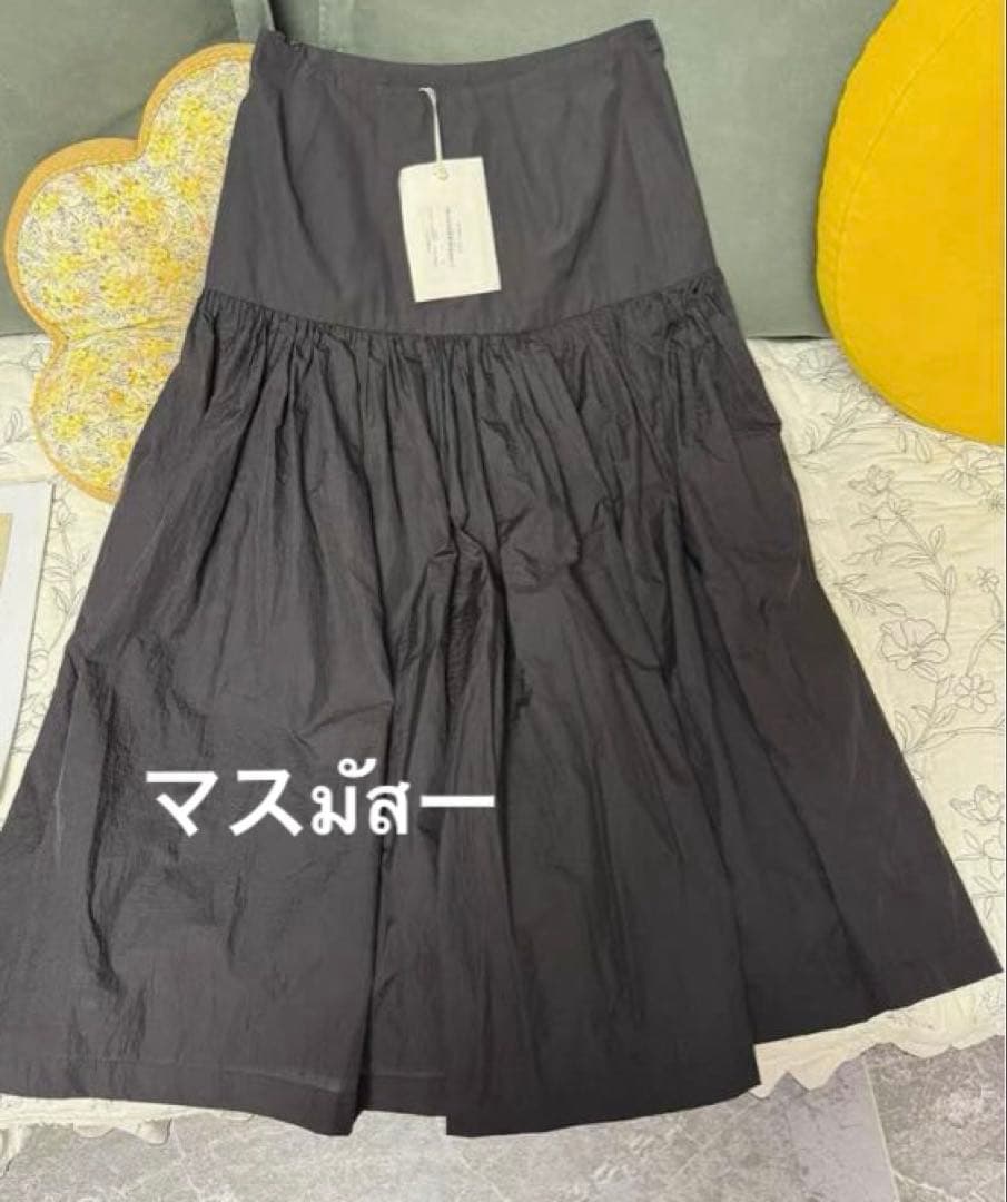 AMOMENTO　キュロット プリーツ スカートパンツ 黒 スカパン 0 S