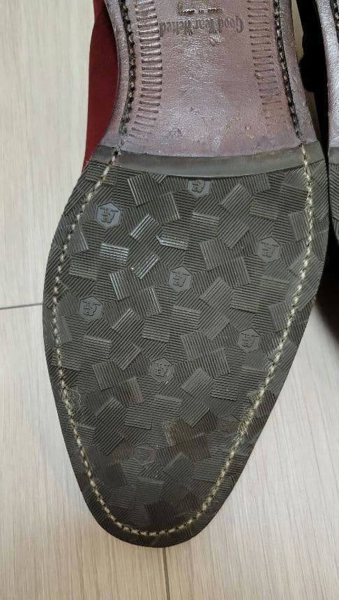 SCOTCH GRAIN スコッチグレイン スウェードストレートチップ レッド