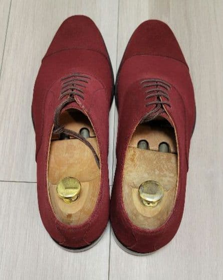 SCOTCH GRAIN スコッチグレイン スウェードストレートチップ レッド