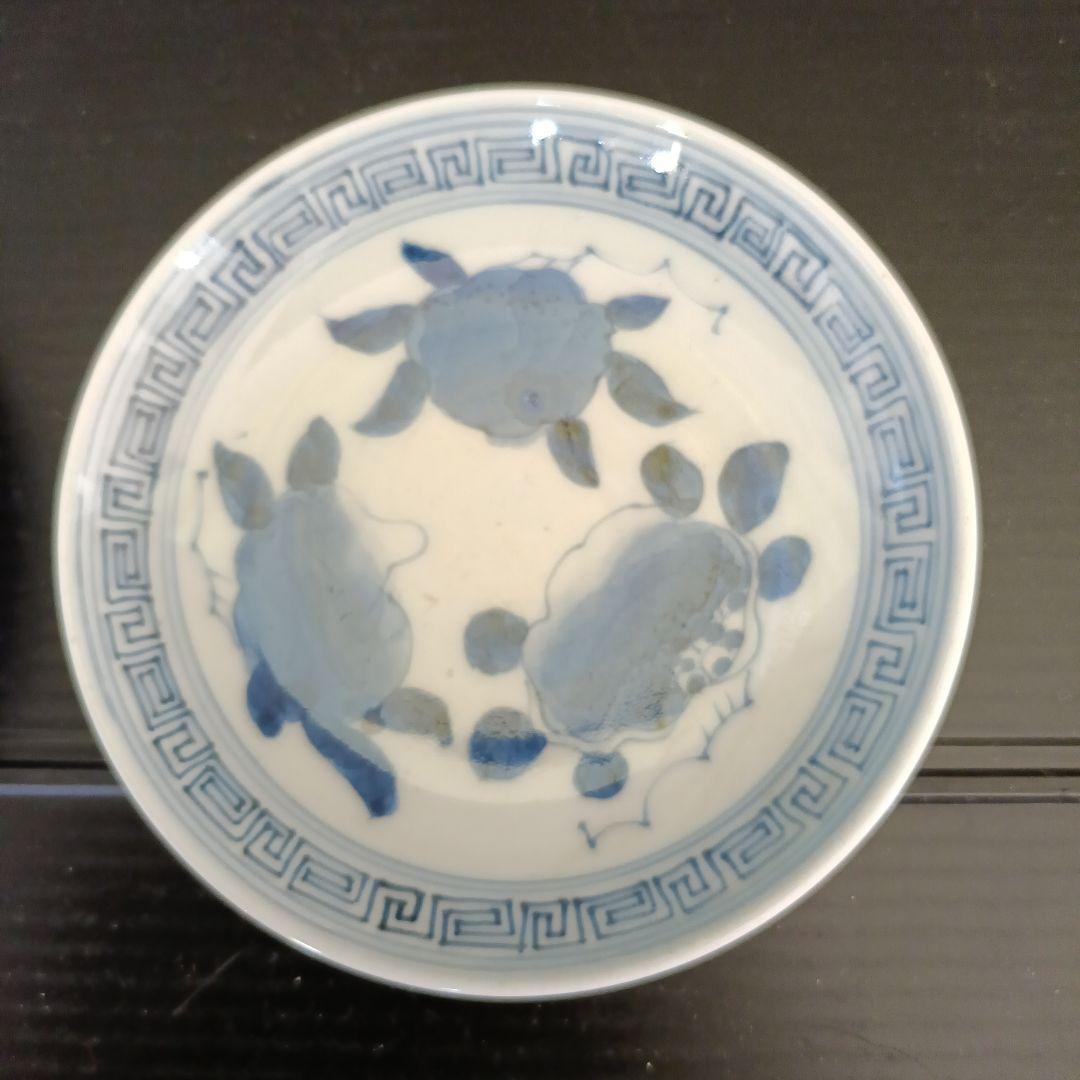 古伊万里　柘榴図柄　小皿4枚