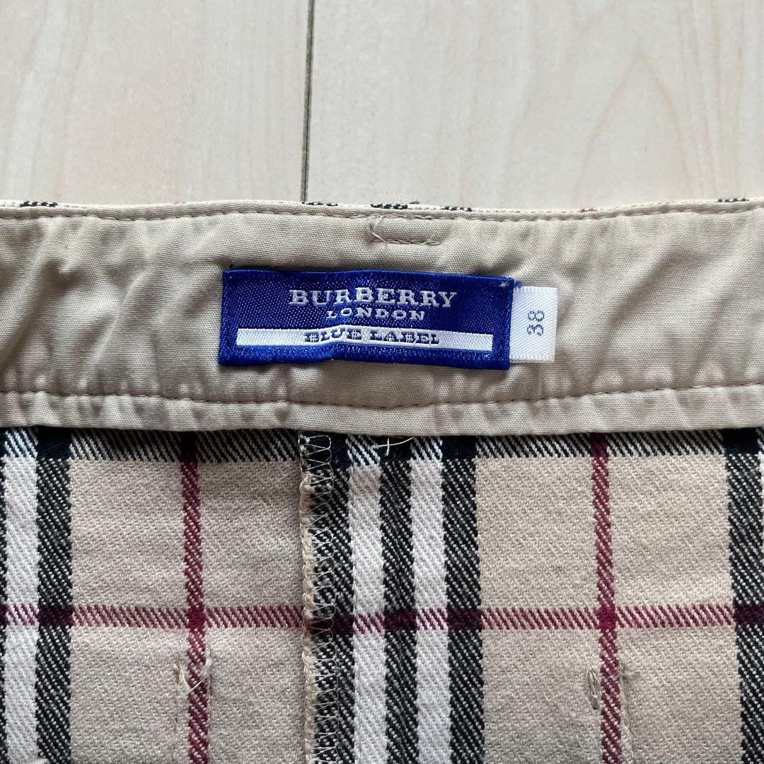 Y2K バーバリーブルーレーベル ノバチェック スカート タイト 38