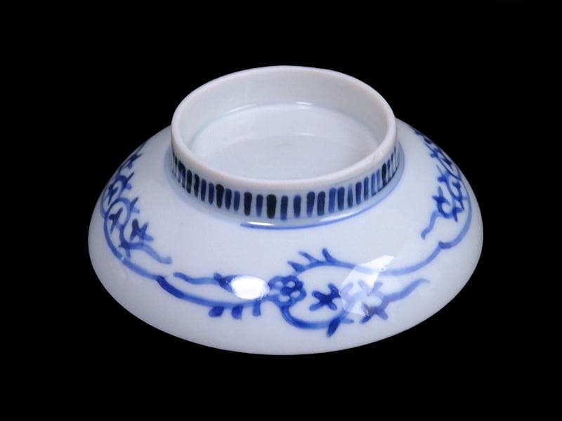 古伊万里　鍋島写　山水楼閣の図　３寸半皿　手塩皿　C128AS-CZh