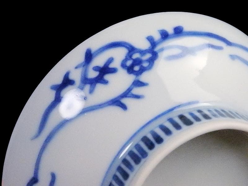 古伊万里　鍋島写　山水楼閣の図　３寸半皿　手塩皿　C128AS-CZh