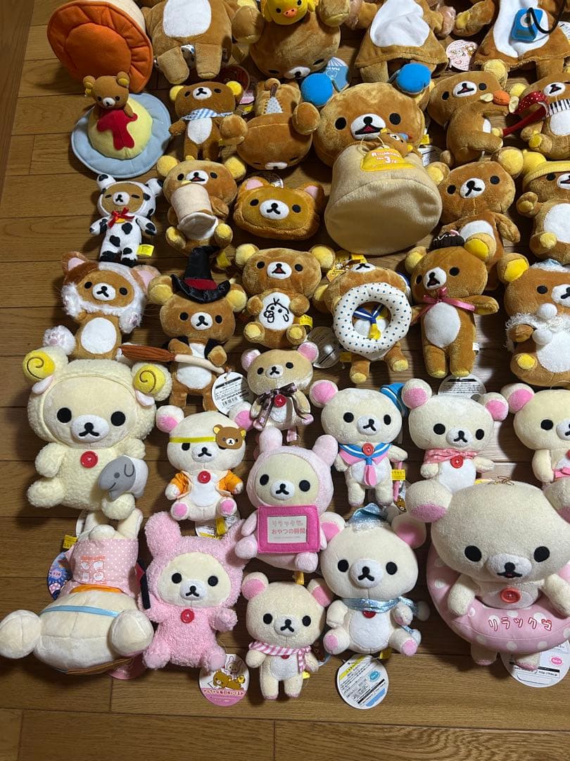 リラックマ　コリラックマ　キイロイトリ　ペンギン　アヒルぬいぐるみ　計100点‼️