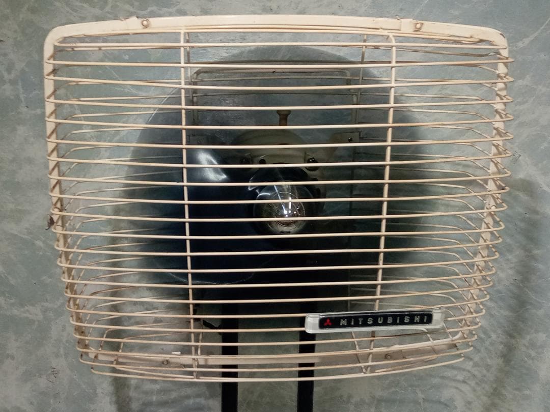 昭和レトロ家電 お座敷扇AB RM-25AB 蛍 25㎝ 角型 三菱電機 希少