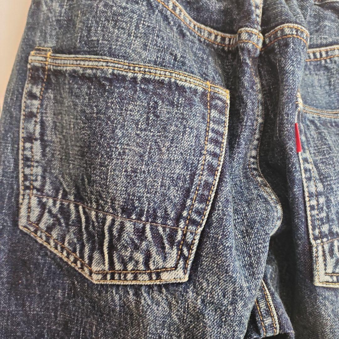 未使用品 デニム&ダンガリー 刺繍付きイージーデニムパンツ 01 150 SM