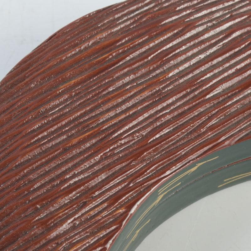 茶道具　高橋峯房作　松蒔絵　三日月型　香合　共箱　V　9498