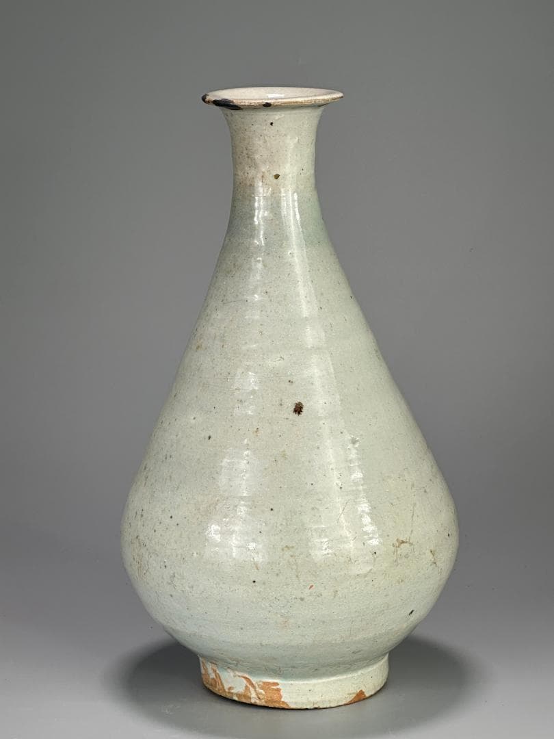 韓国美術　李朝時代　白磁　大徳利　大花瓶　堅手　時代　古物保証　朝鮮古陶磁