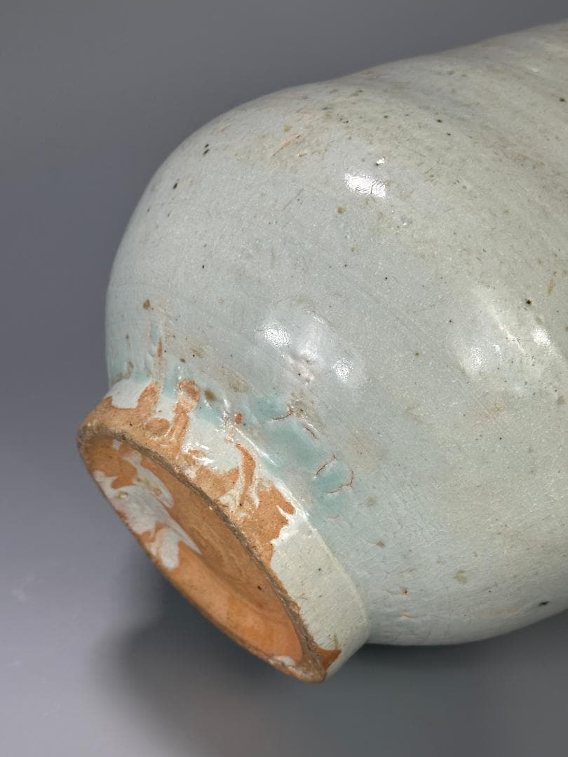 韓国美術　李朝時代　白磁　大徳利　大花瓶　堅手　時代　古物保証　朝鮮古陶磁