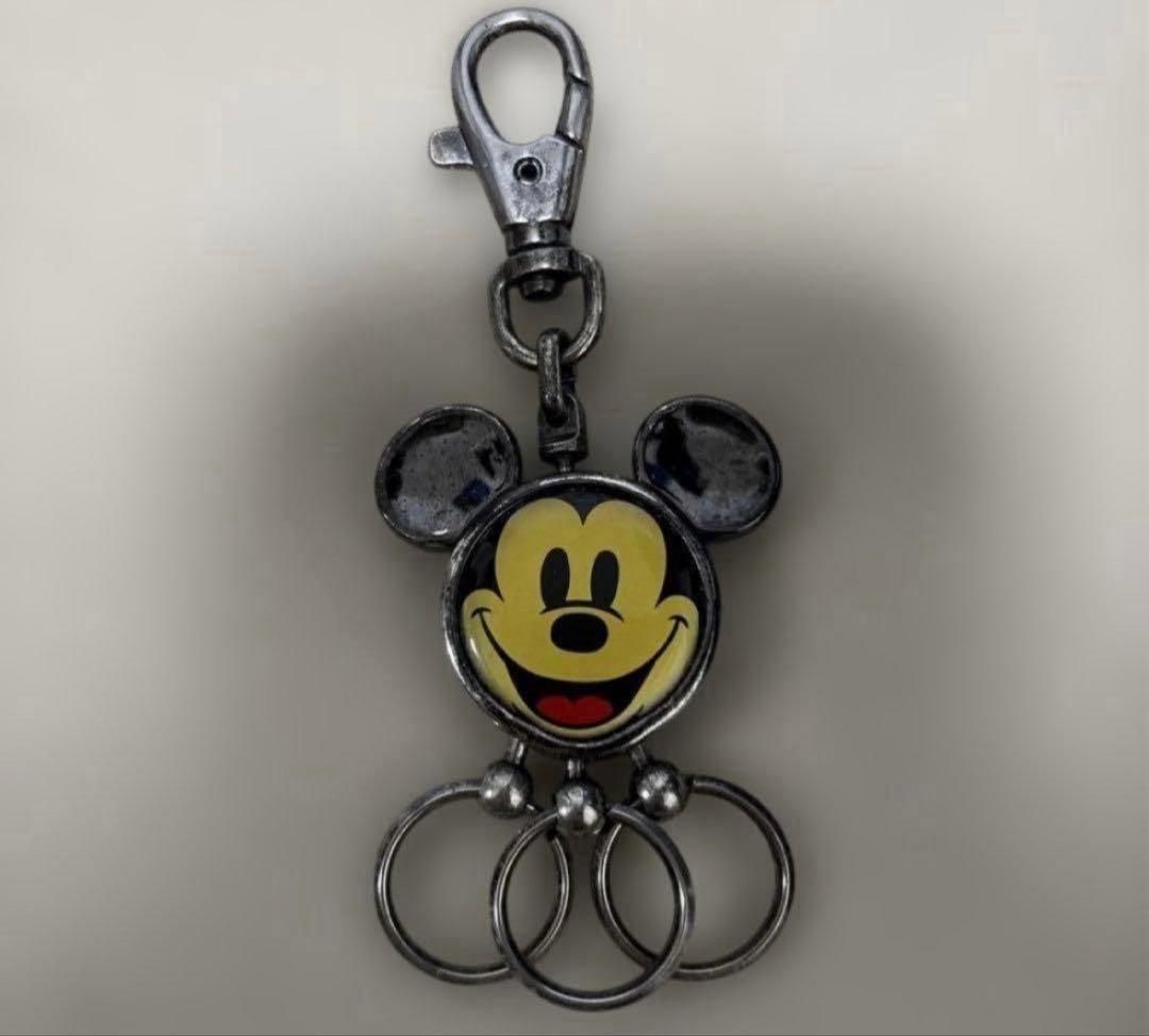 廃盤 ディズニー公式 ミッキー 多連キーリング ヴィンテージ 当時物 希少 廃盤 ディズニー公式 ミッキー 多連キーリング ヴィンテージ 当時物 希少