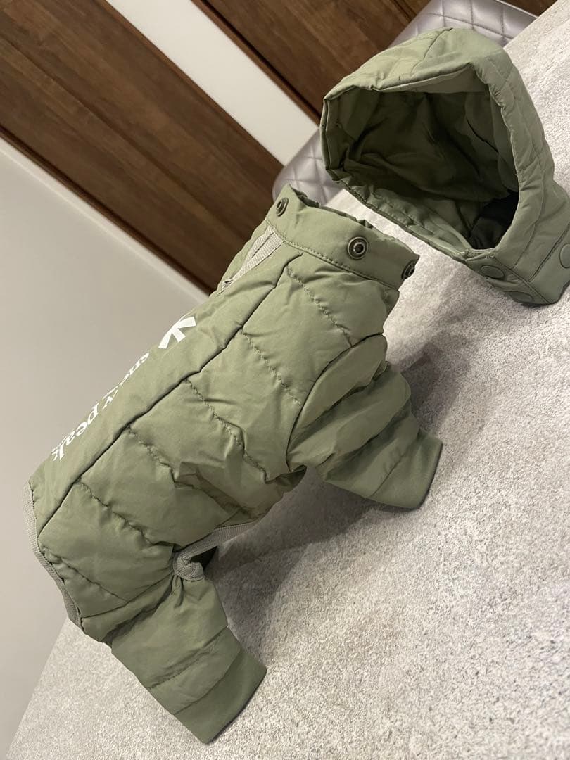 snow peak 犬用ダウンジャケット オリーブグリーン