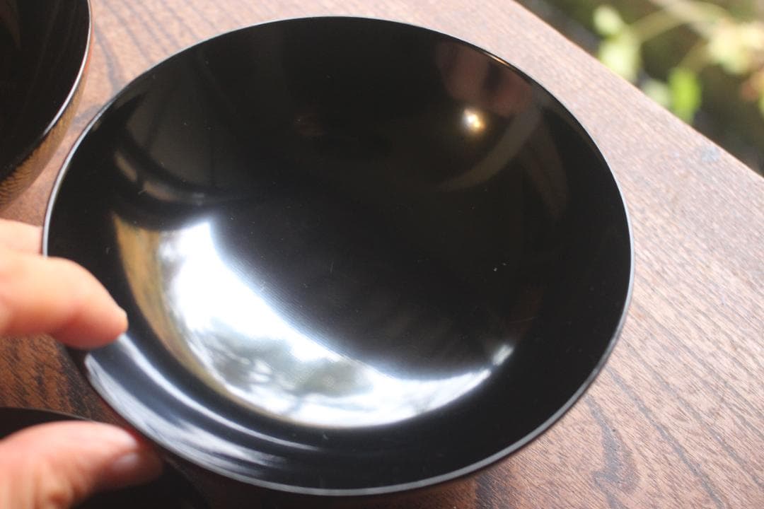 専用！上質黒漆に極上菊詰沈金蒔絵のお椀3点（検輪島塗蒔絵椀雑煮椀