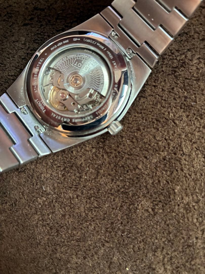 【美品】TISSOT PRX 40mm 自動巻き時計 ネイビー