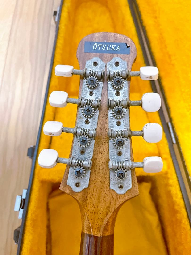 美品 落合忠男作 手工マンドリン 1977年製 ハンドメイド ハードケース付