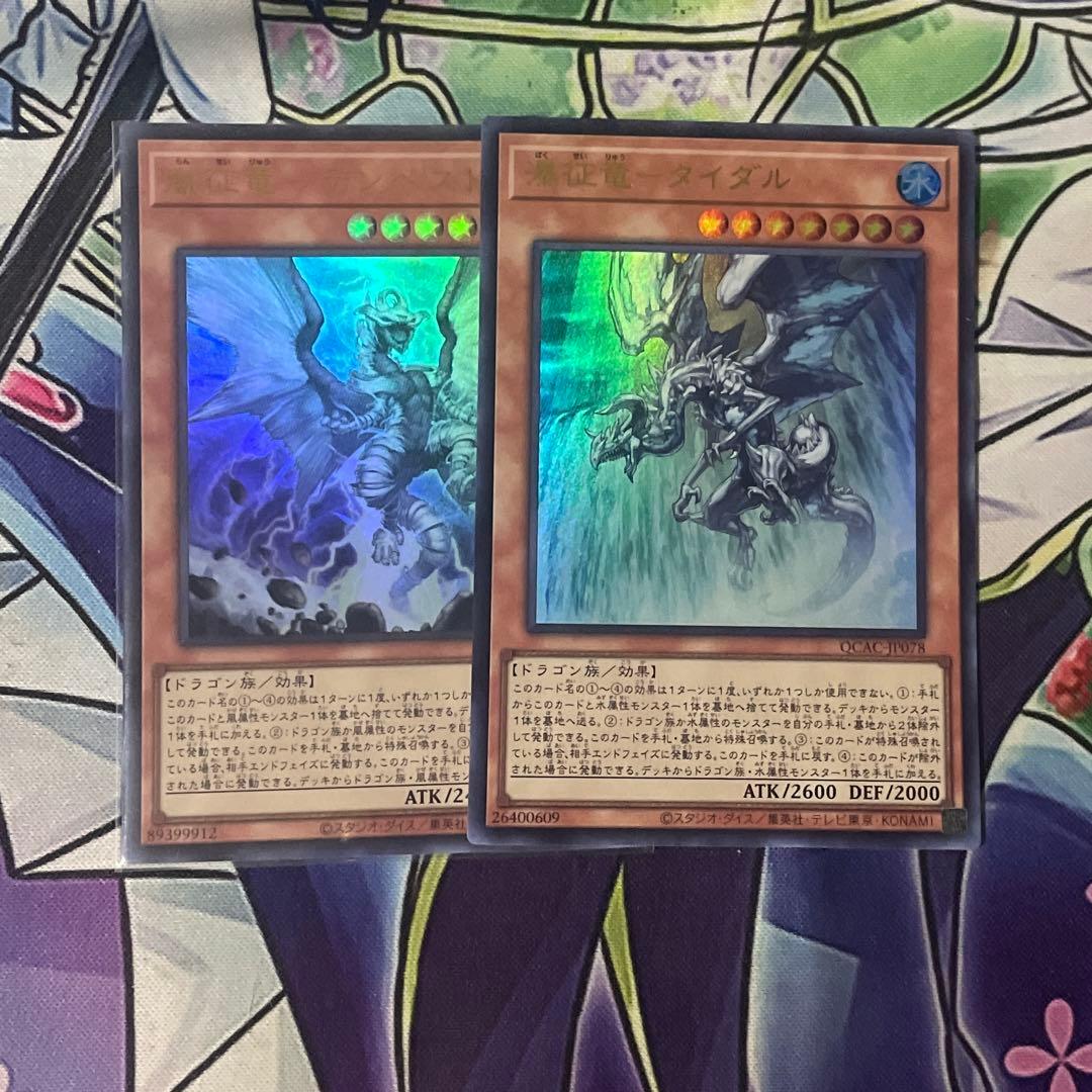 遊戯王 嵐征竜-テンペスト,瀑征竜-タイダル 2枚セット - メルカリ