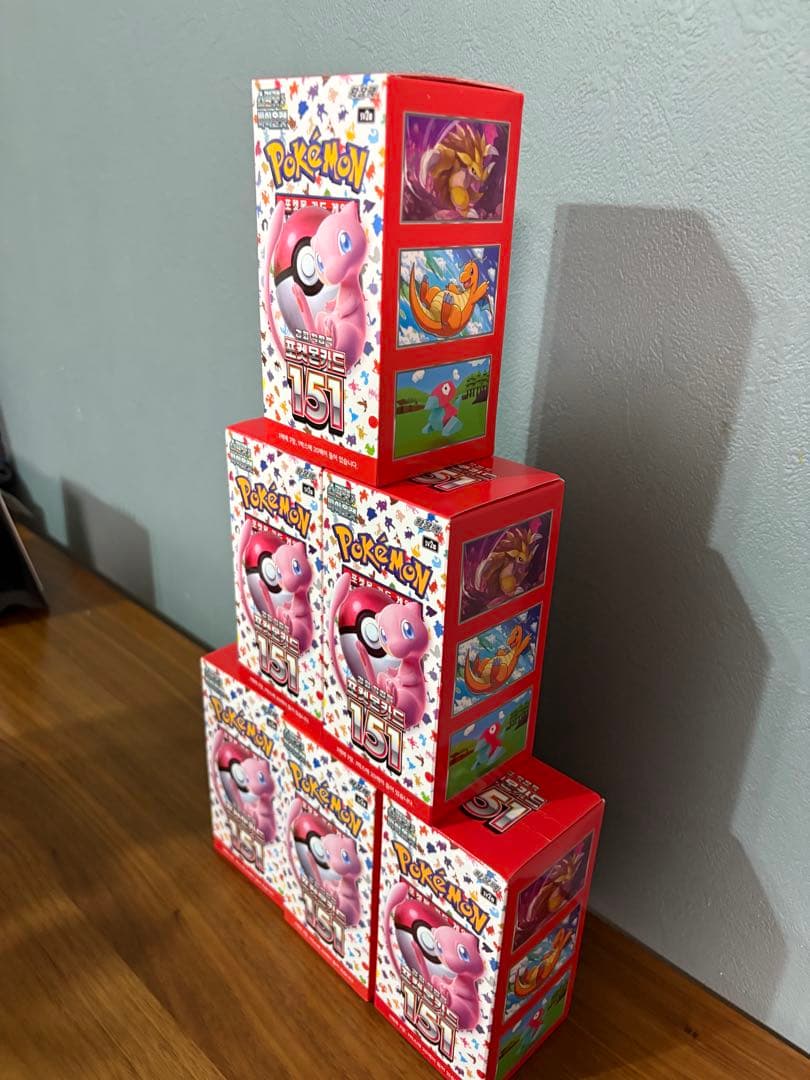 ☆韓国限定☆ポケモンカードゲーム 151 6BOX 未開封