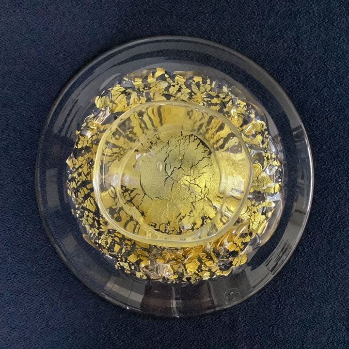 チビ様専用】宙吹ガラス「壱谷 旭 作」金彩 プレート(共箱)