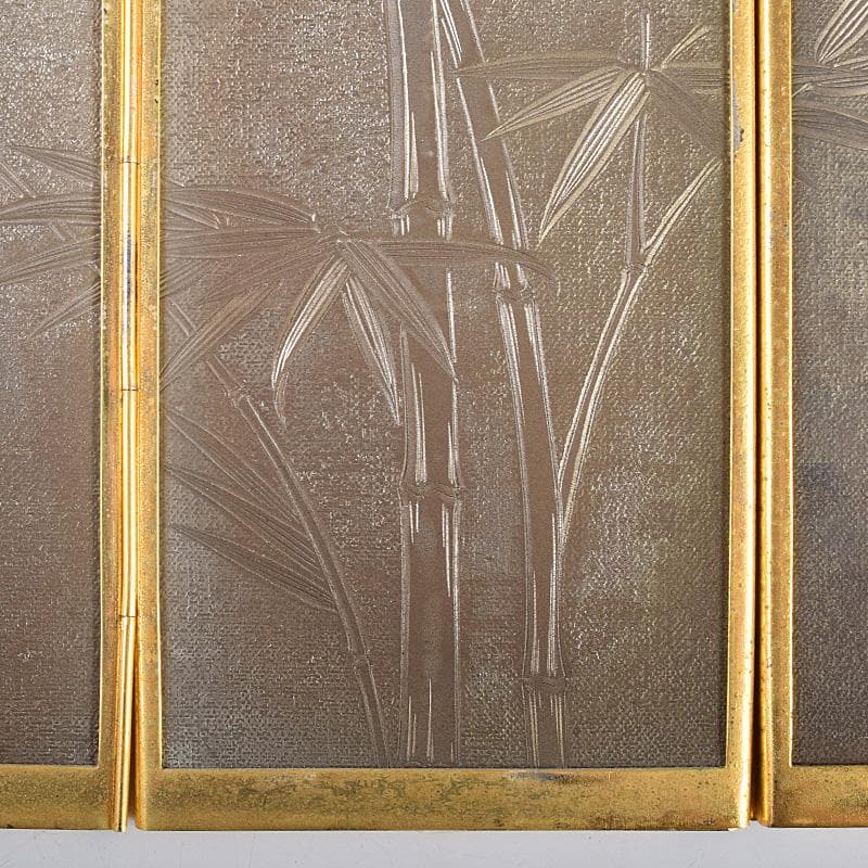 中国 古七宝琺瑯彩 花鳥文 卓上屏風 硯屏 M R8490