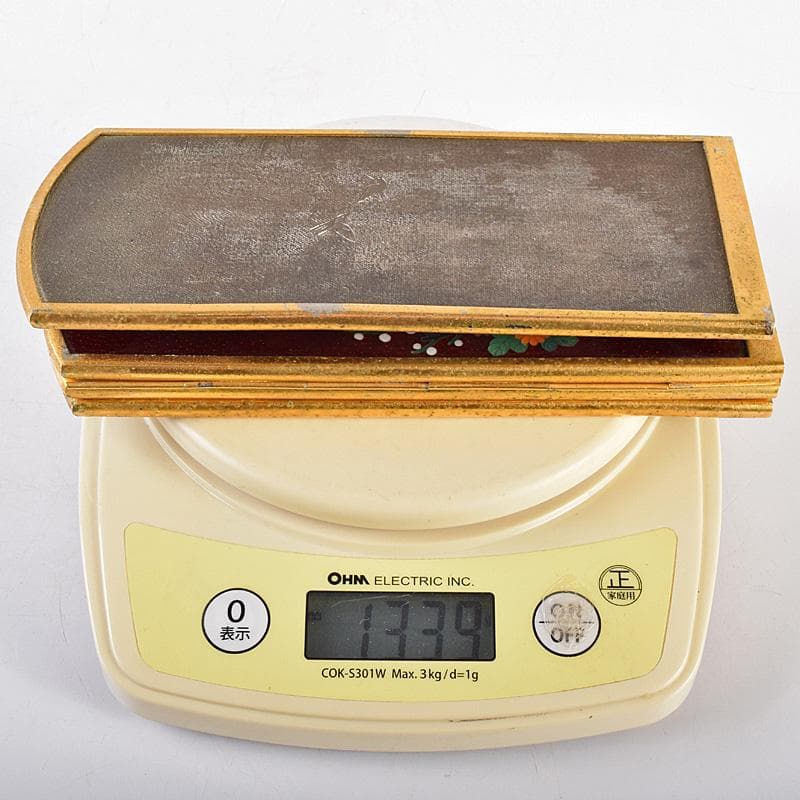 中国 古七宝琺瑯彩 花鳥文 卓上屏風 硯屏 M R8490 - メルカリ