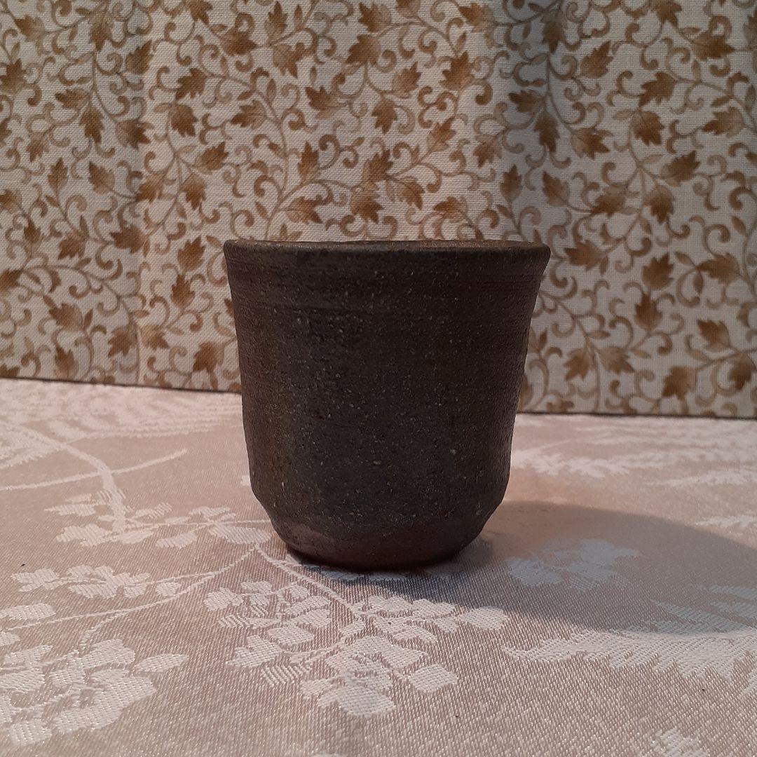 故、石田陶春 作 焼締めぐい呑み