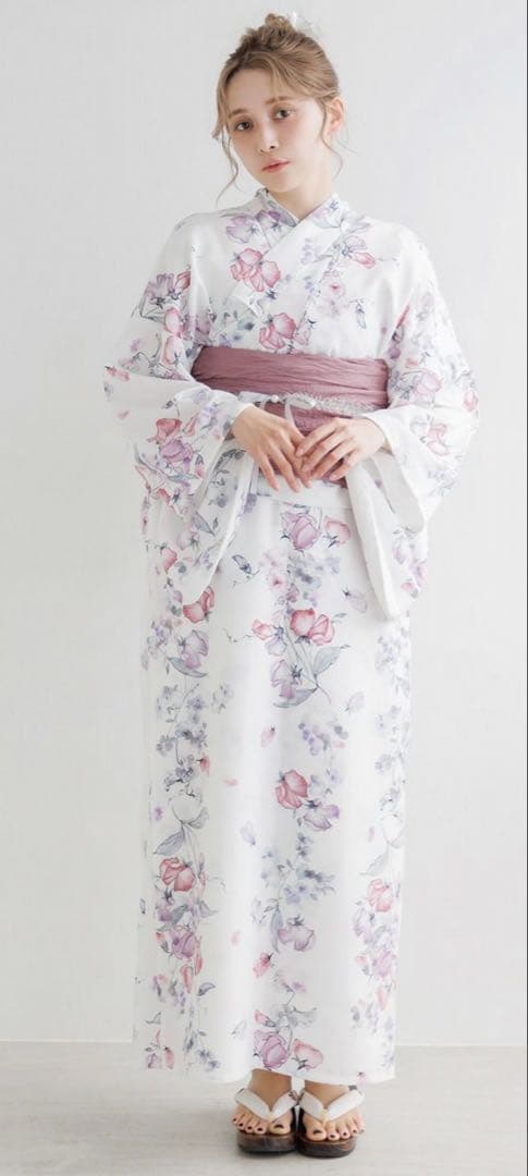 今期完売DITA2025 モデルワンピース浴衣3点セット【そそぐ花筏】