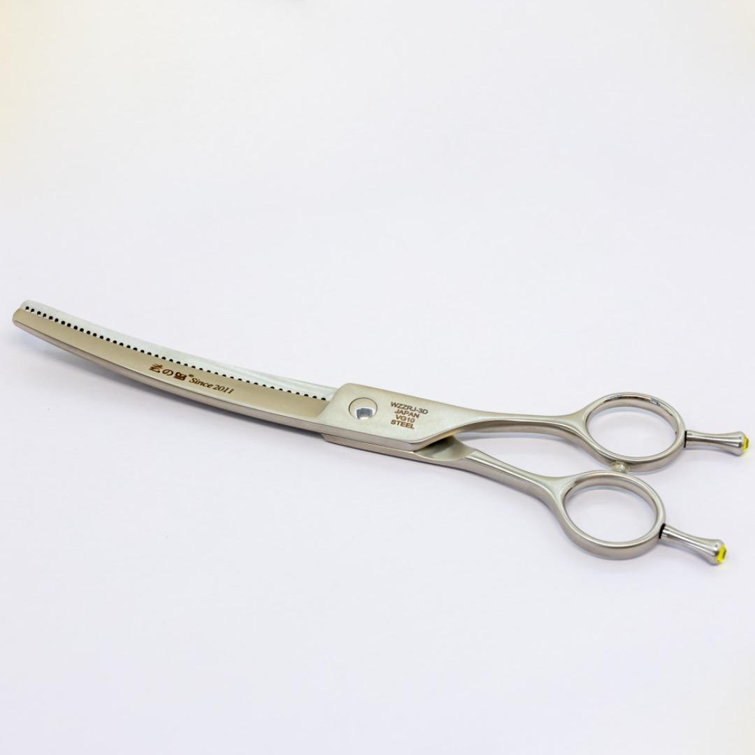 7インチ3Dグラデーションブレンディングシザーvg10 コバルト