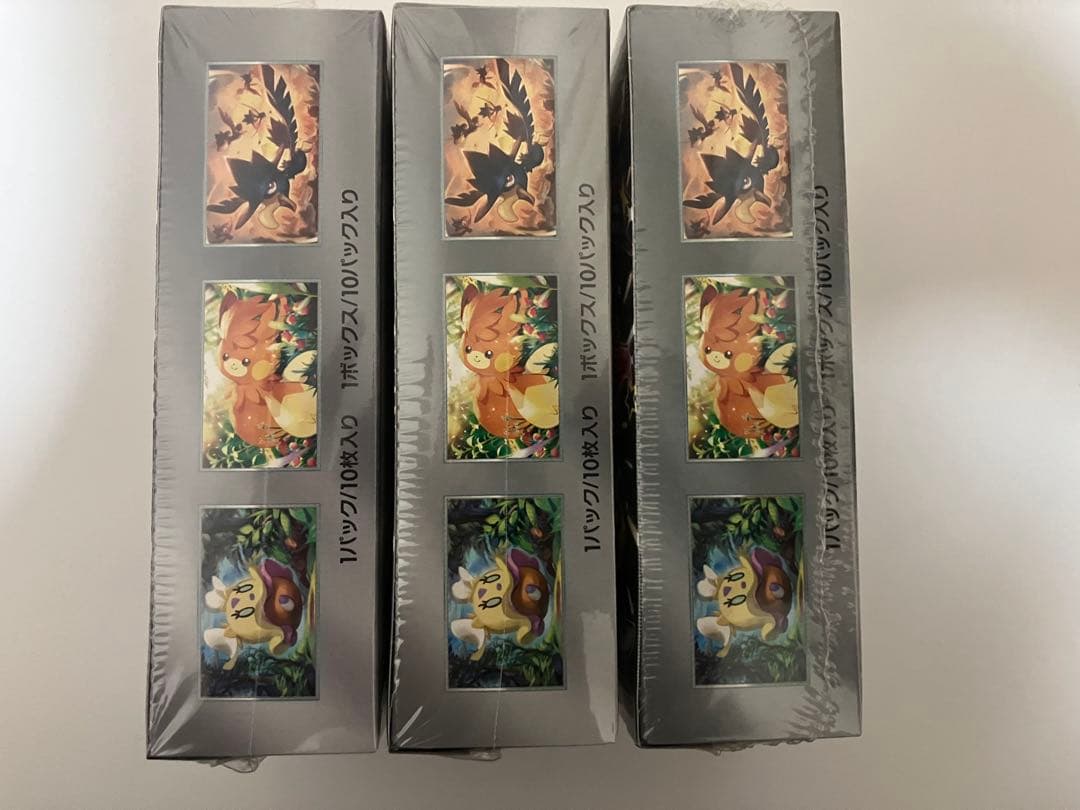 ポケモンカードゲーム シャイニートレジャーex 3個セット　未開封シュリンク付き