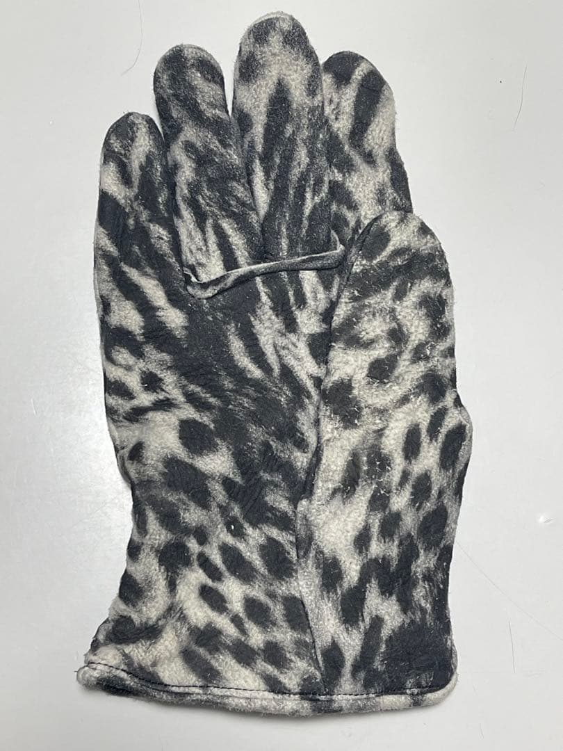 DELAY by win&sons 革手袋 ヒョウ柄 DELAY by win&sons 革手袋 ヒョウ