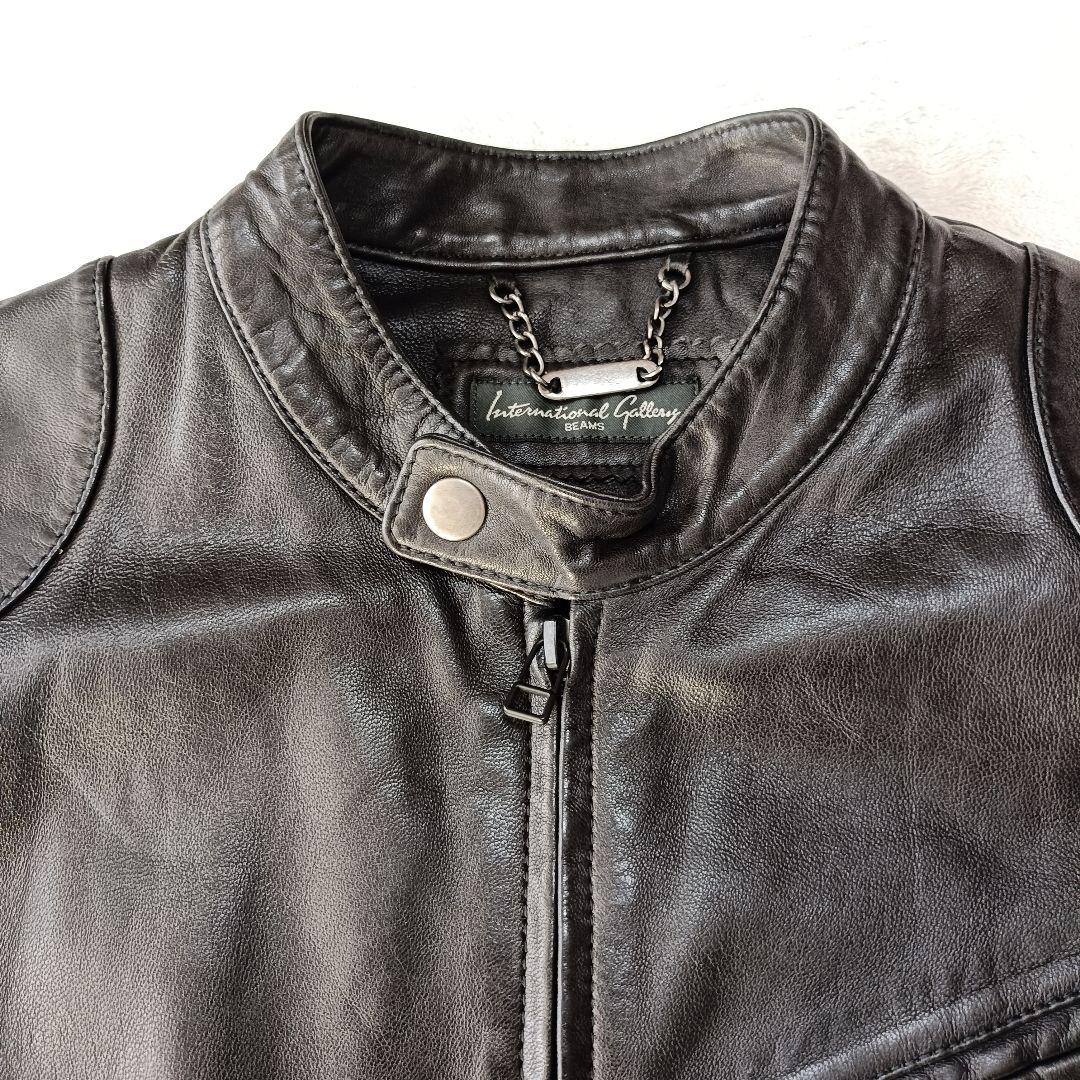 極美品♪インターナショナルギャラリービームス ライダースウォッシュ