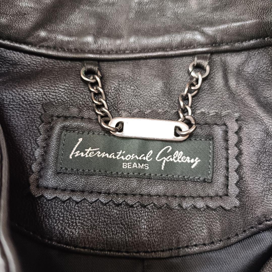 極美品♪インターナショナルギャラリービームス ライダースウォッシュ