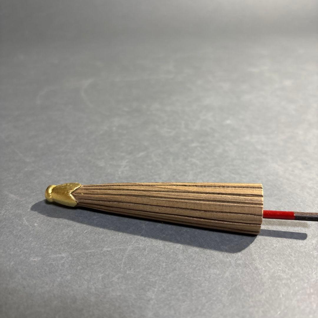 茶道具　小松一徳　神代杉　傘香合　共箱