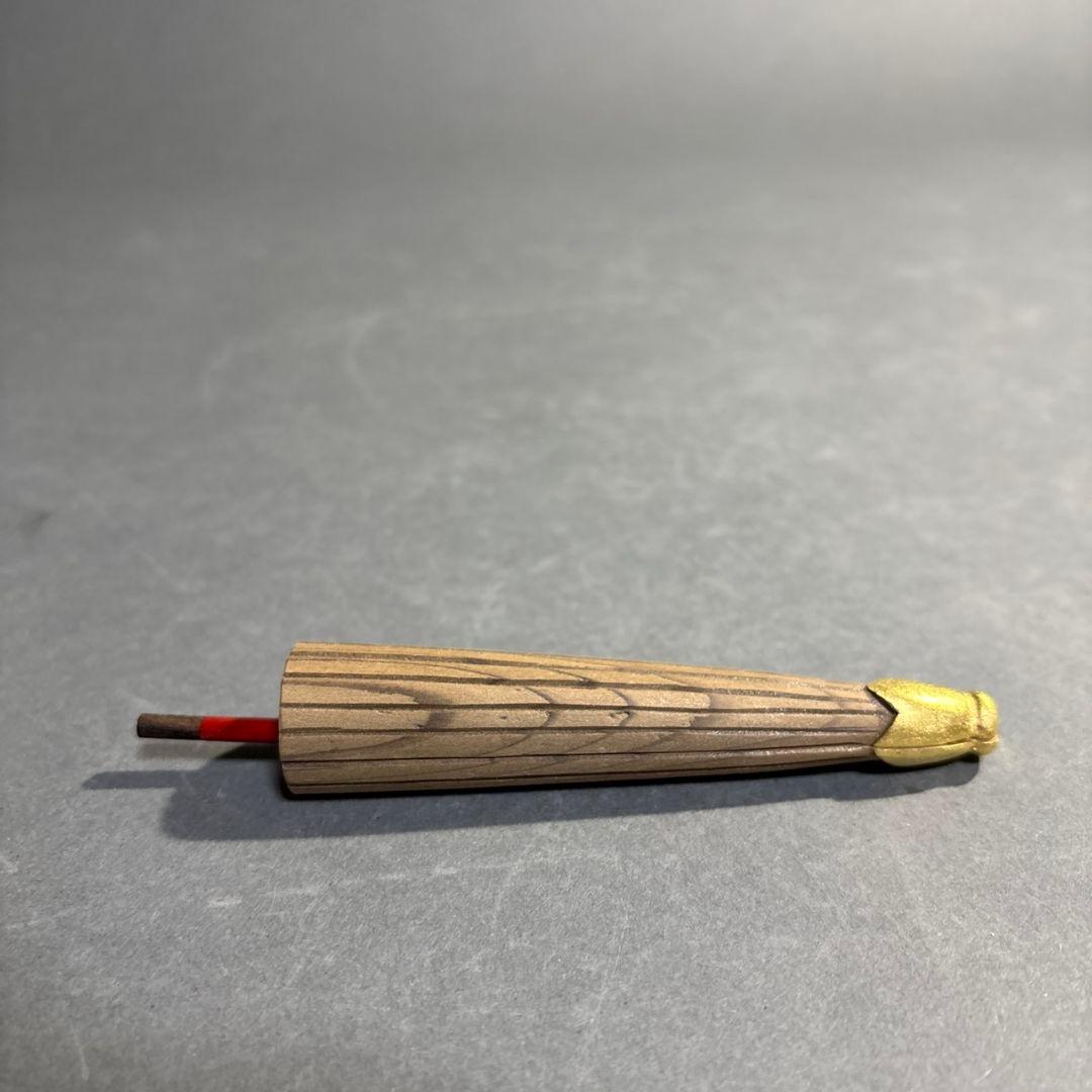 茶道具　小松一徳　神代杉　傘香合　共箱