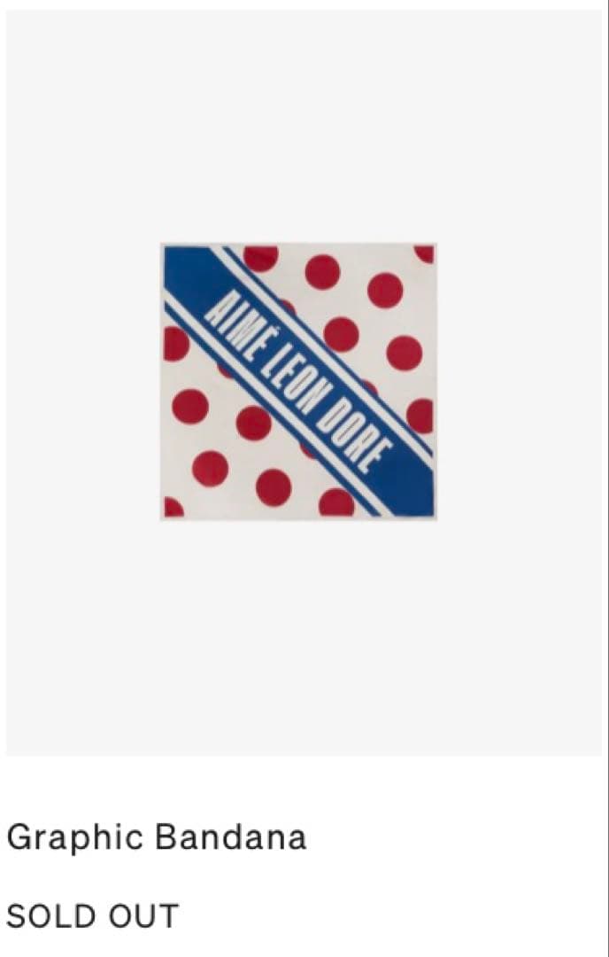 AIME LEON DORE バンダナ エメレオンドレ スカーフ noah ノア