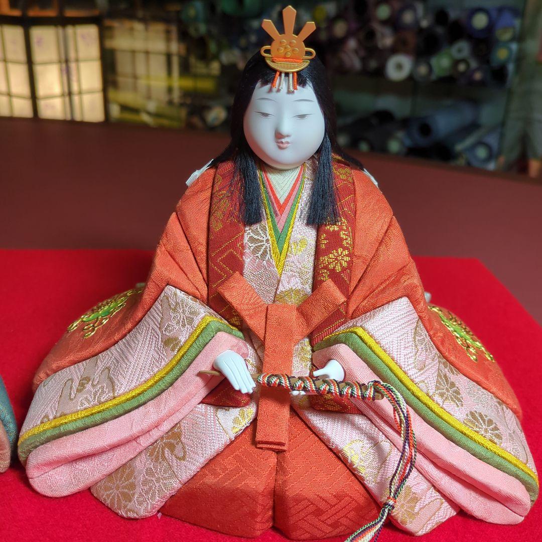 木目込雛人形 柿沼東光作親王飾り台
