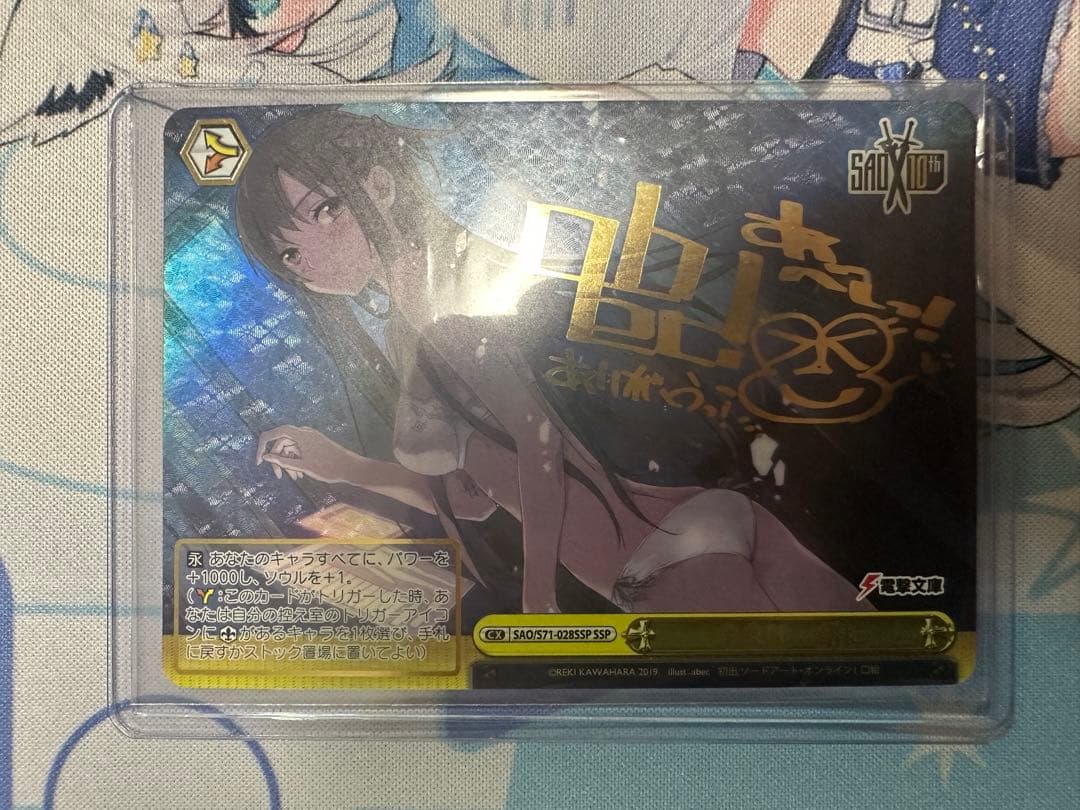ヴァイスシュヴァルツSAOソードアートオンライン今夜は一緒にSSPサイン