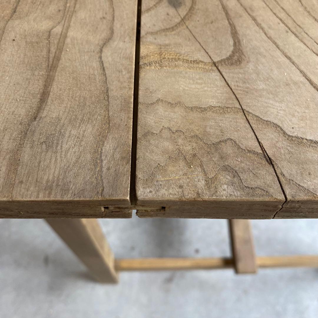 アンティーク 机 テーブル デスク 無垢材 無塗装 z414